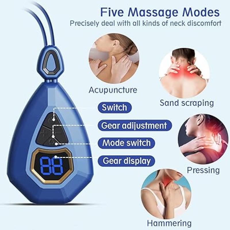 Smart Neck Massager EMS Plus – Electric Cervical Pulse & Heating Pain Relief