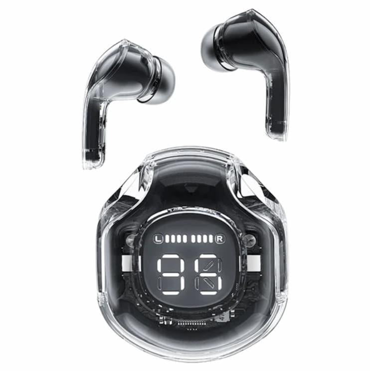 Air 39 Transparent TWS Wireless Earbuds – HD Call Bluetooth Gaming Headset with LED Display