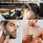 Professional T9 Metal Body Cordless Hair Clipper & Beard Trimmer Kit