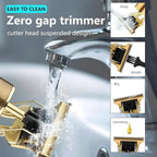 Professional T9 Metal Body Cordless Hair Clipper & Beard Trimmer Kit