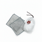 Combo Deal – 2 Pcs Metal Wire Cleaning Cloths with 1 Bear Design Food Cover Packet