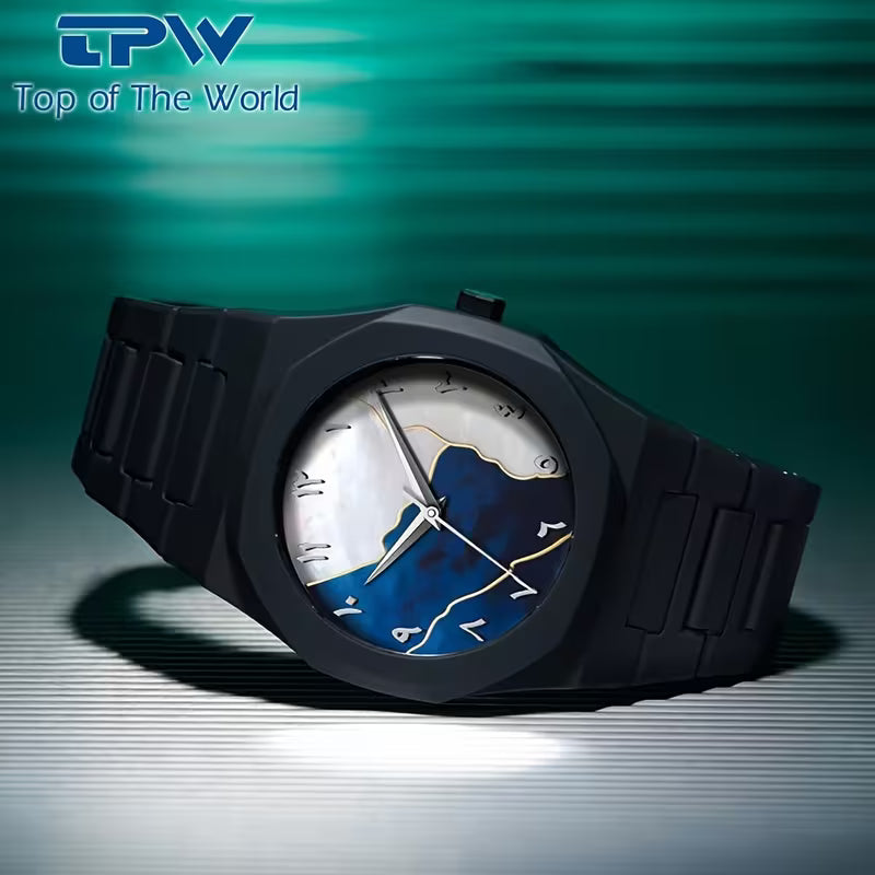 Arabic Aura Lightweight Fiber Watch – Trendy Numeric Calligraphy Wrist Watch
