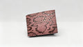 Men's Slim Leather Wallet – Textured Exotic Snake Pattern Pocket Organizer