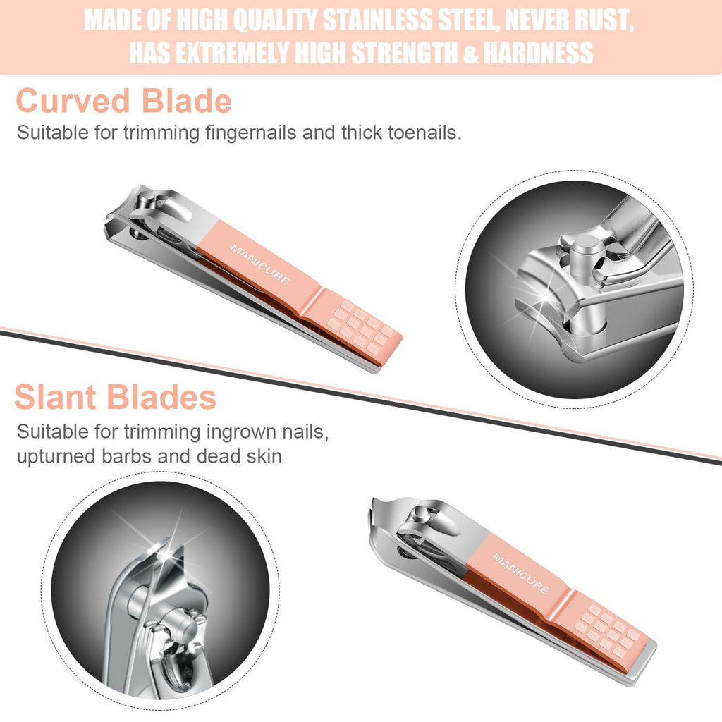Professional 16-in-1 Stainless Steel Manicure & Pedicure Grooming Set with Travel Case