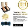 2-in-1 Ultimate EMS Body Recovery Combo – Smart Foot Massager Mat + Mini Butterfly Patch