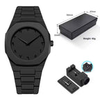 Black Arabic Aura Wrist Watch – Lightweight Fiber Plastic Trendy Timepiece
