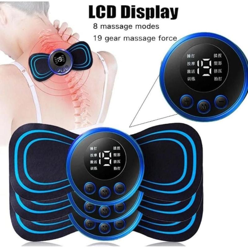 2-in-1 Ultimate EMS Body Recovery Combo – Smart Foot Massager Mat + Mini Butterfly Patch