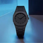 Black Arabic Aura Wrist Watch – Lightweight Fiber Plastic Trendy Timepiece