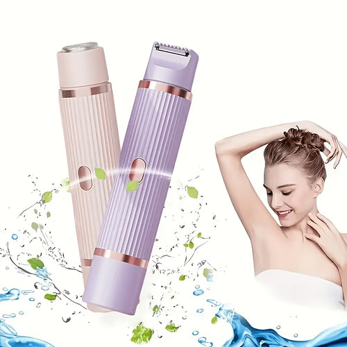 2-in-1 Dual Head Electric Lady Shaver & Bikini Trimmer – Painless Wet & Dry Hair Removal