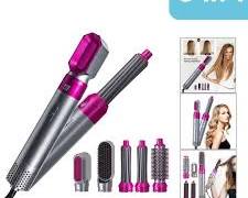 5-in-1 Electric Blow Dryer & Hair Curling Kit – Multi-Head Ceramic Comb Styler