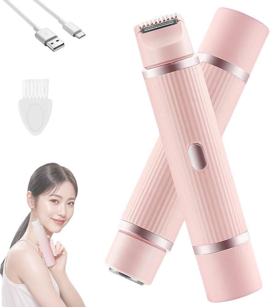 2-in-1 Dual Head Electric Lady Shaver & Bikini Trimmer – Painless Wet & Dry Hair Removal