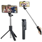 4-in-1 Wireless Selfie Stick Tripod Stand – Extendable Vlog Rod with Dual Fill Lights