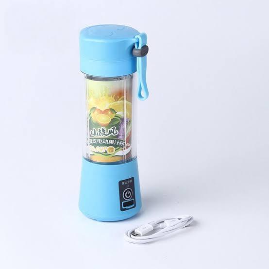Portable USB Mini Fruit Bottle Juicer – 380ml Travel Smoothie Blender