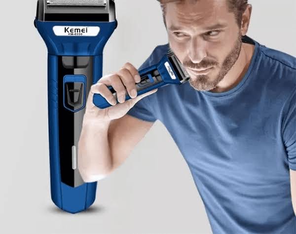 Kemei KM-6332 3-in-1 Rechargeable Electric Shaver & Men's Grooming Kit