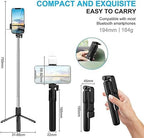 4-in-1 Wireless Selfie Stick Tripod Stand – Extendable Vlog Rod with Dual Fill Lights