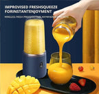 Hexa-Blade Rechargeable Portable Juicer Blender – 400ml Personal Smoothie Maker Cup