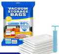 Vacuum Space Saving Compression Storage Bags Kit – 5 Bags + 1 Manual Suction Pump